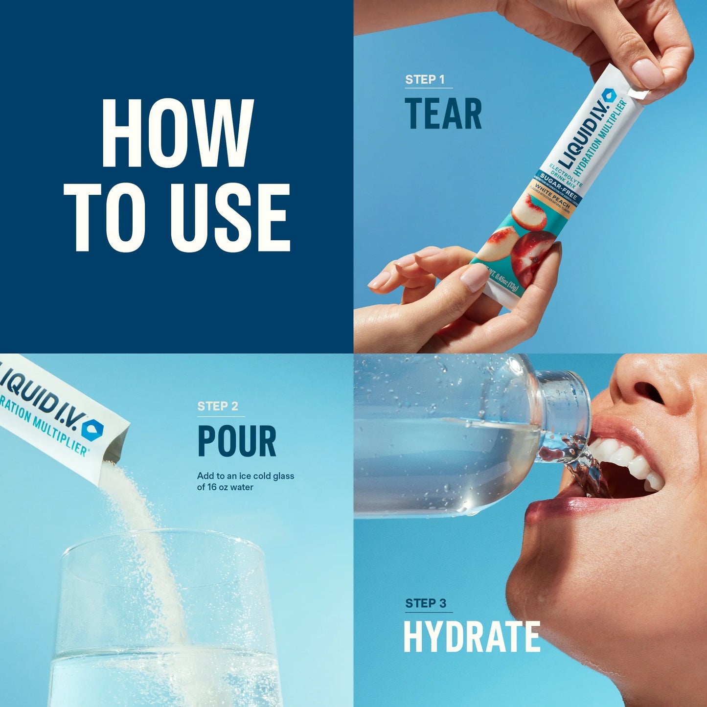 Liquid I.V.® Green Grape Sugar-Free Hydration Multiplier® Powdered Electrolyte Drink Mix