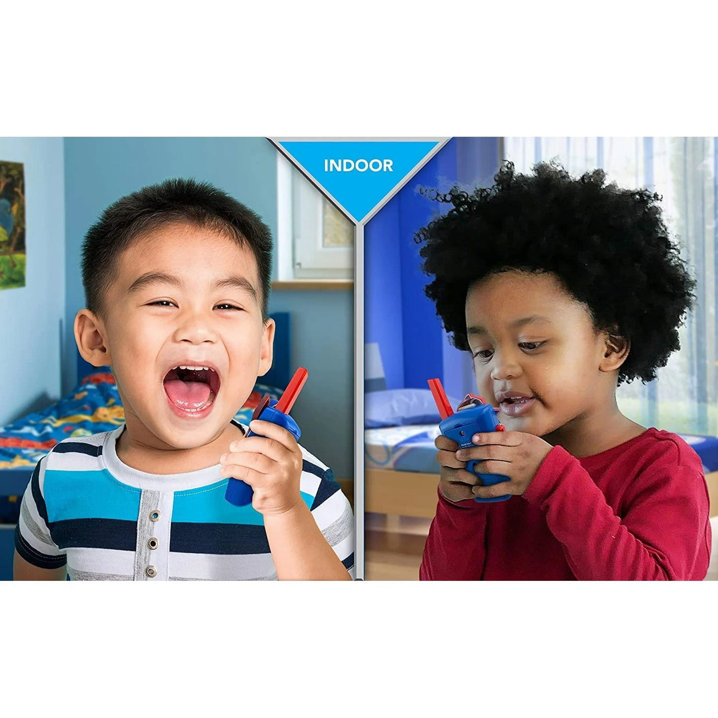Paw Patrol Walkie Talkies, Marshall & Chase Set of 2 - Push to Talk Button for Children Ages 3+