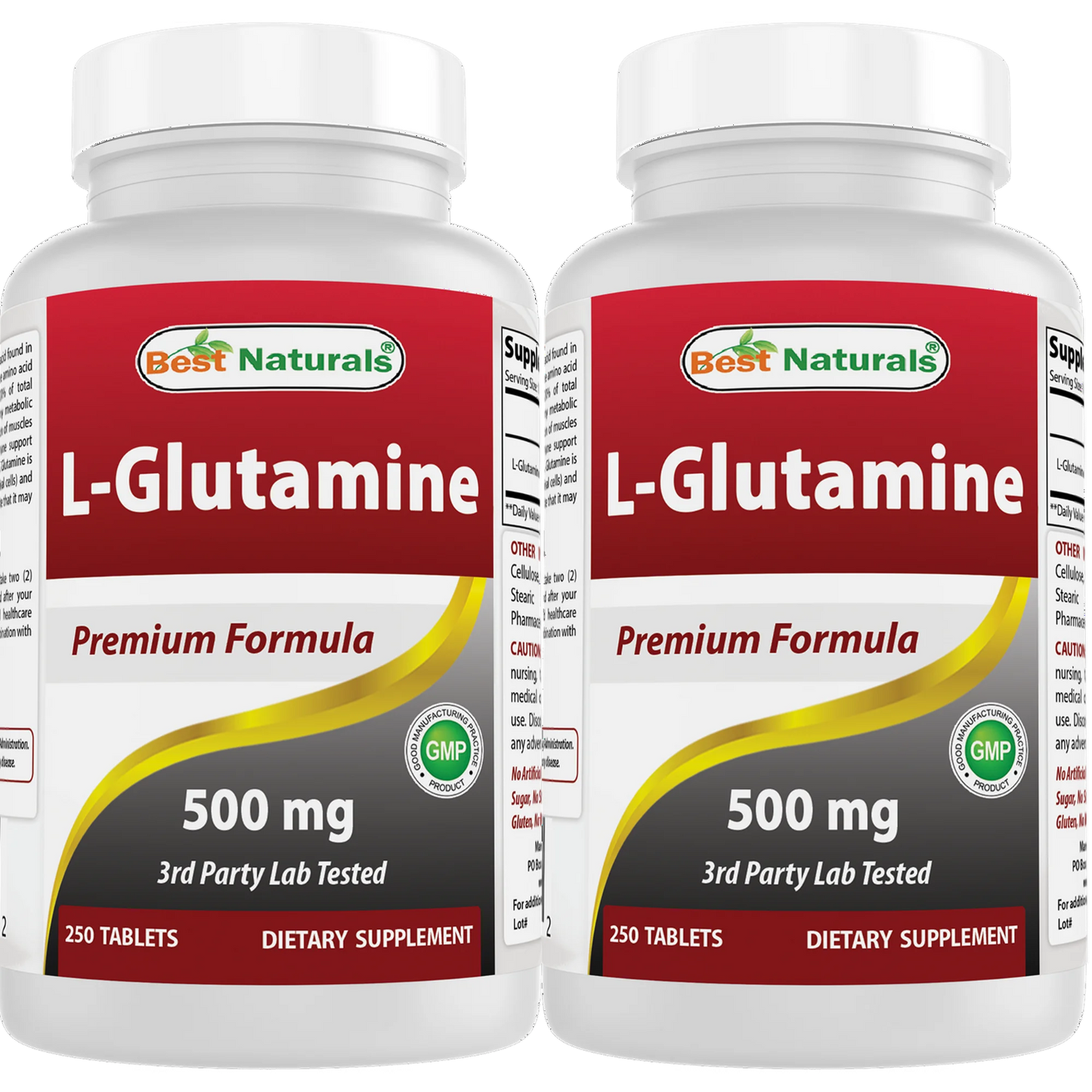 Best Naturals L-Glutamine 500 mg 250 Tablets