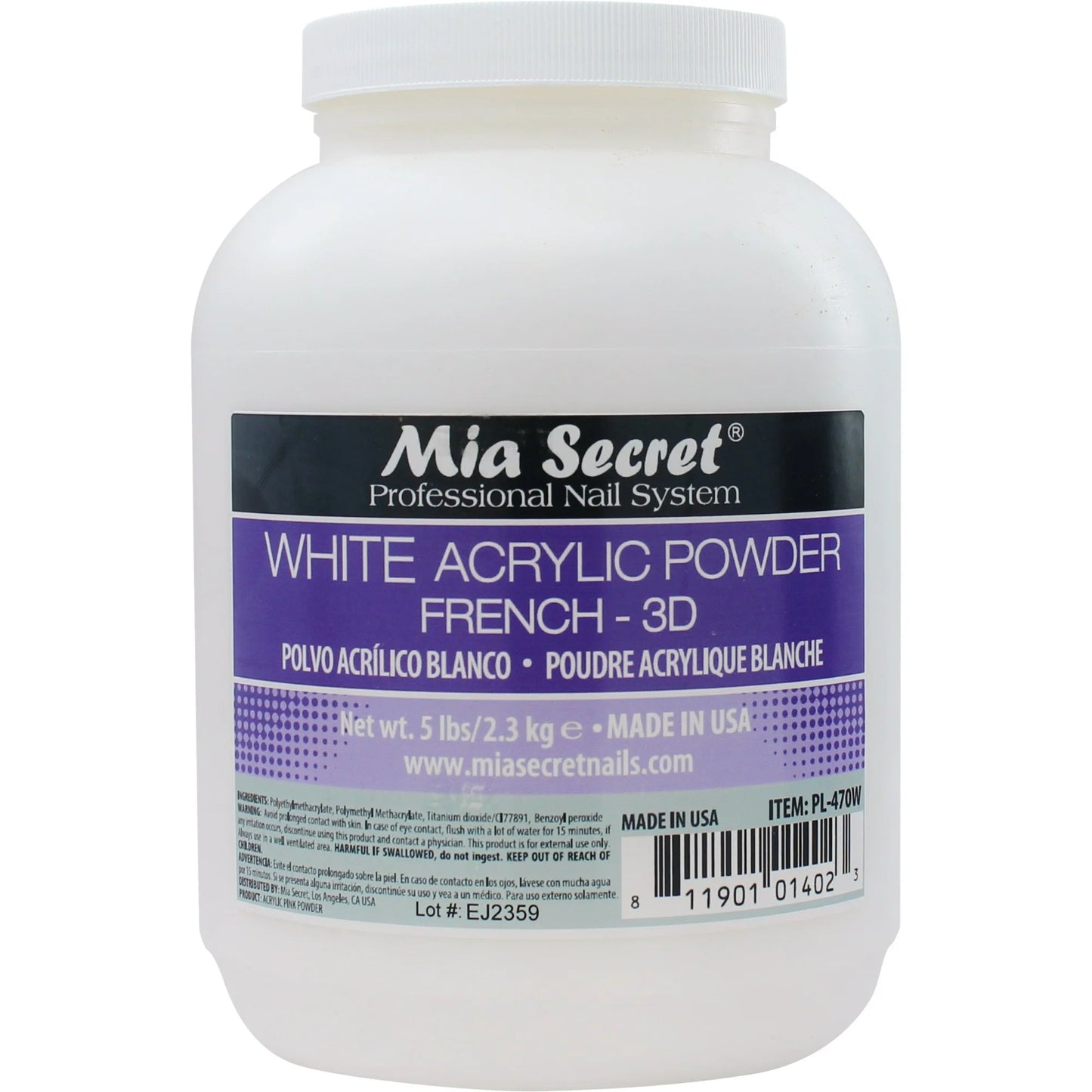 White Acrylic Nail Powder 5 lbs.