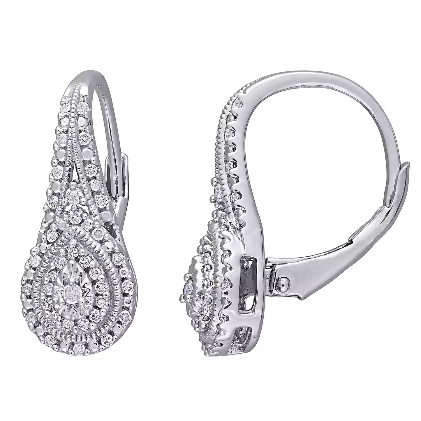Sterling Silver Hoop Earrings for Women – 925 CZ Anniversary Jewelry