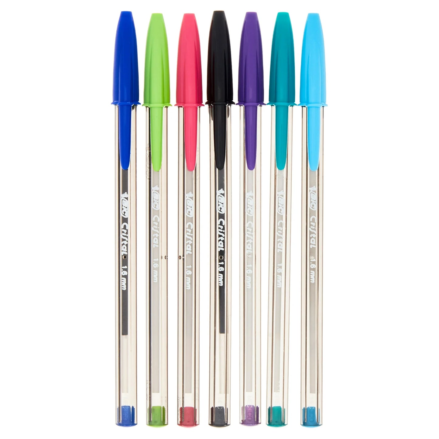 BIC® Cristal Ballpoint Pens, Bold Point, 1.6 mm, Assorted Ink Colors, 24 Count