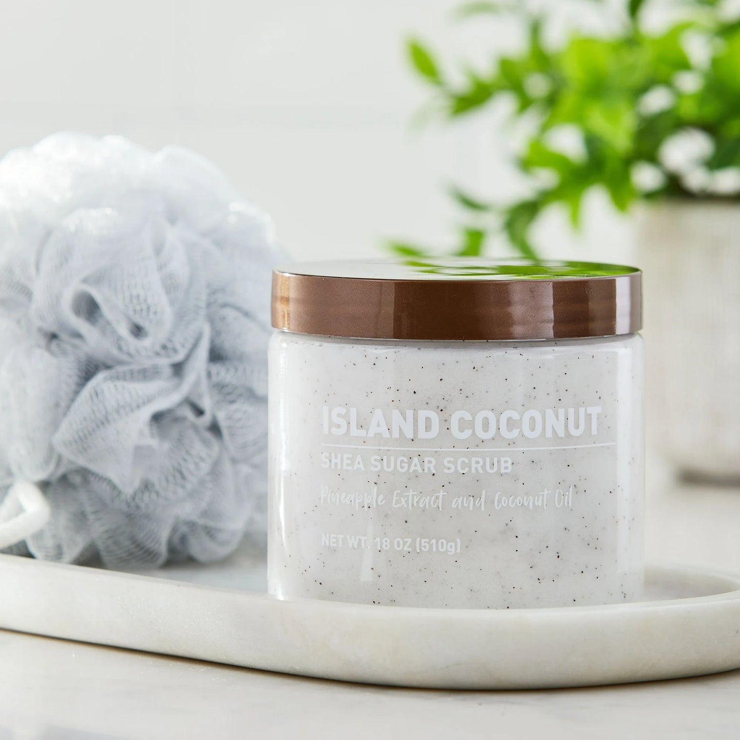 Walmart Shea Sugar Scrub, Island Coconut, 18 oz
