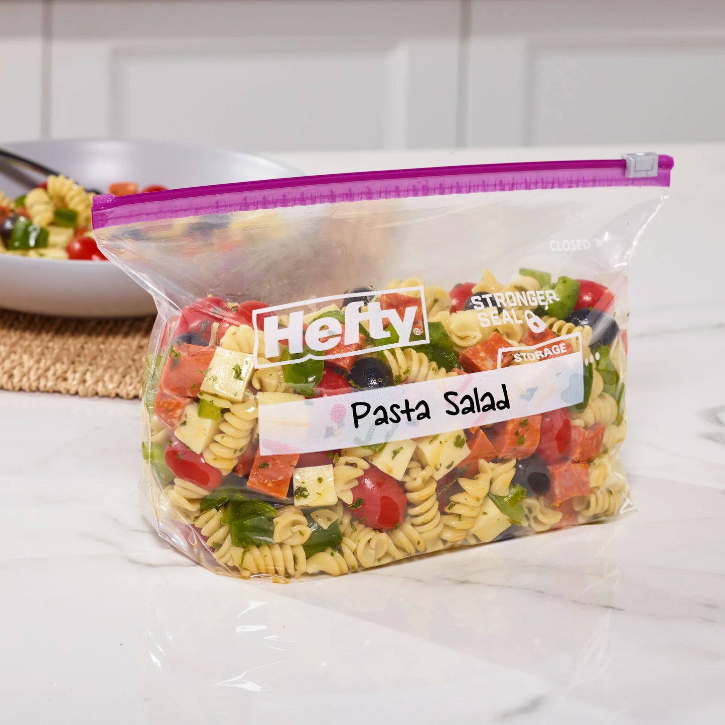 Hefty Slider Kitchen Storage Bags, Half-gallon Size, 40 Count