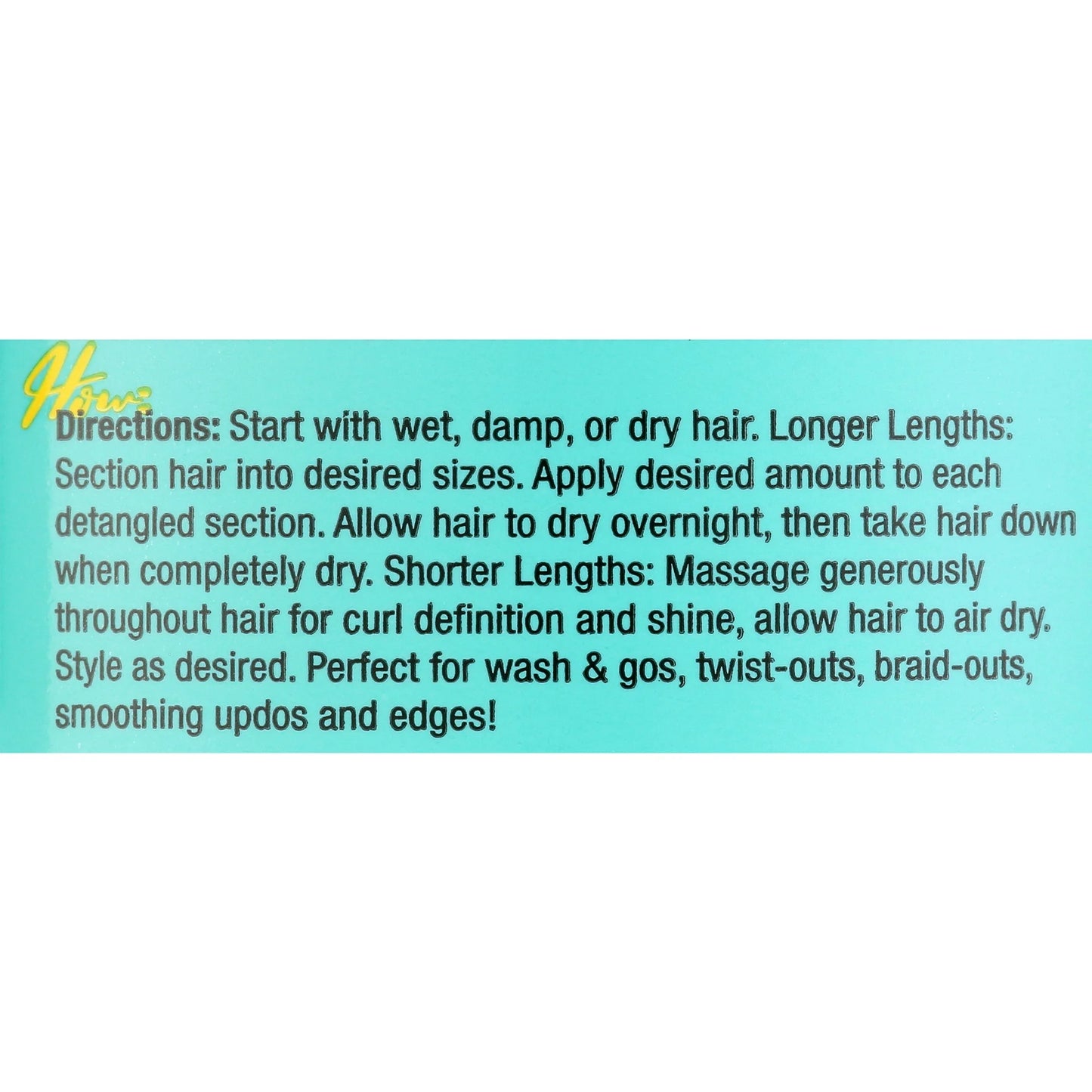 CurlDaze Glossy Shine Gel with Kukui Oil Styling Gel 12 oz, Moisturizing, Unisex