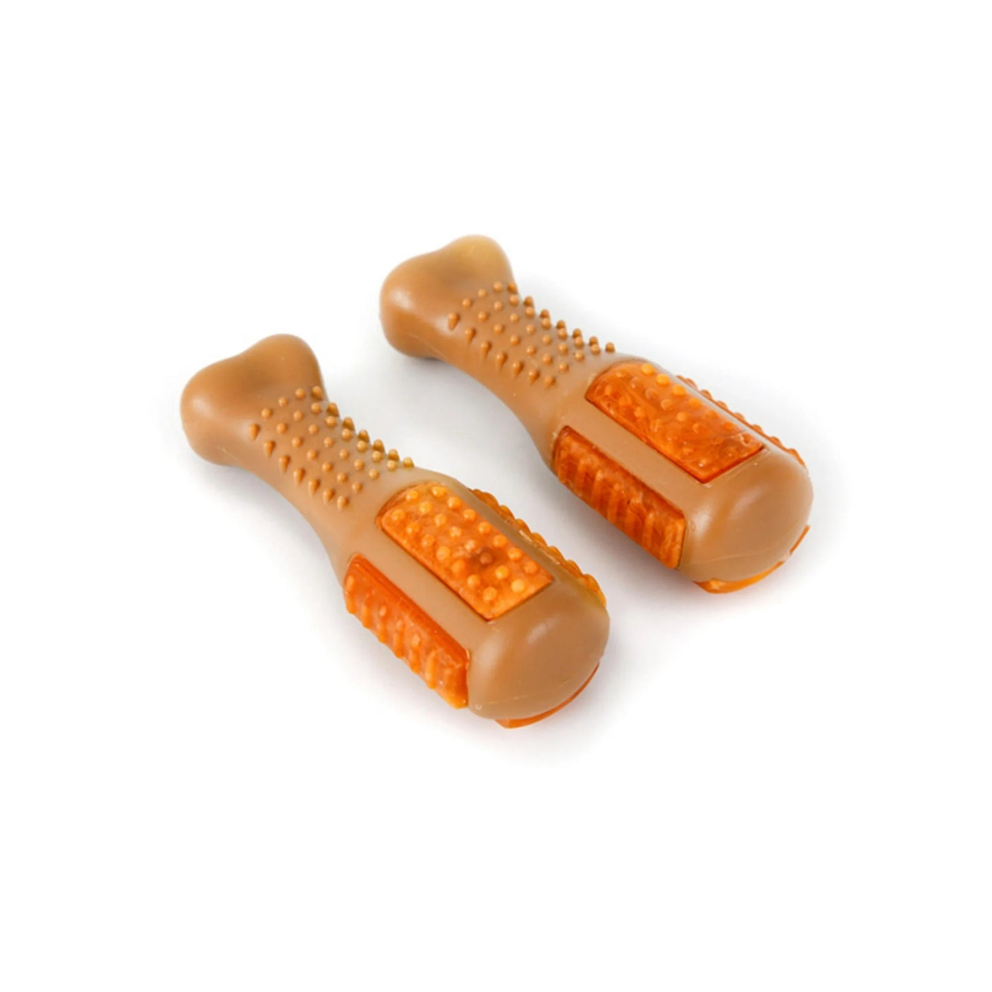 Hartz Chew 'N Clean Small Drumstick Dog Chew Toy, Chicken Flavored for Moderate Chewers