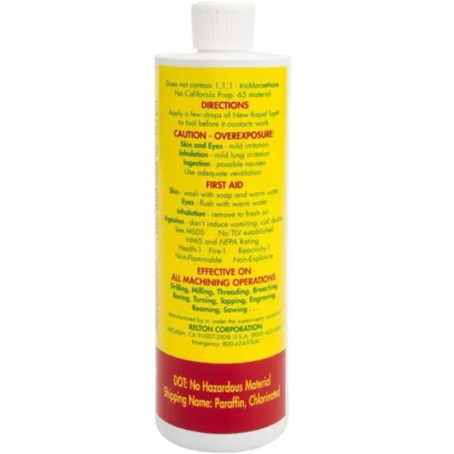 Relton Rapid Tap Metal Cutting Fluids, 1 pt, Can - 12 CAN (618-RAPTAP-PTNEW)