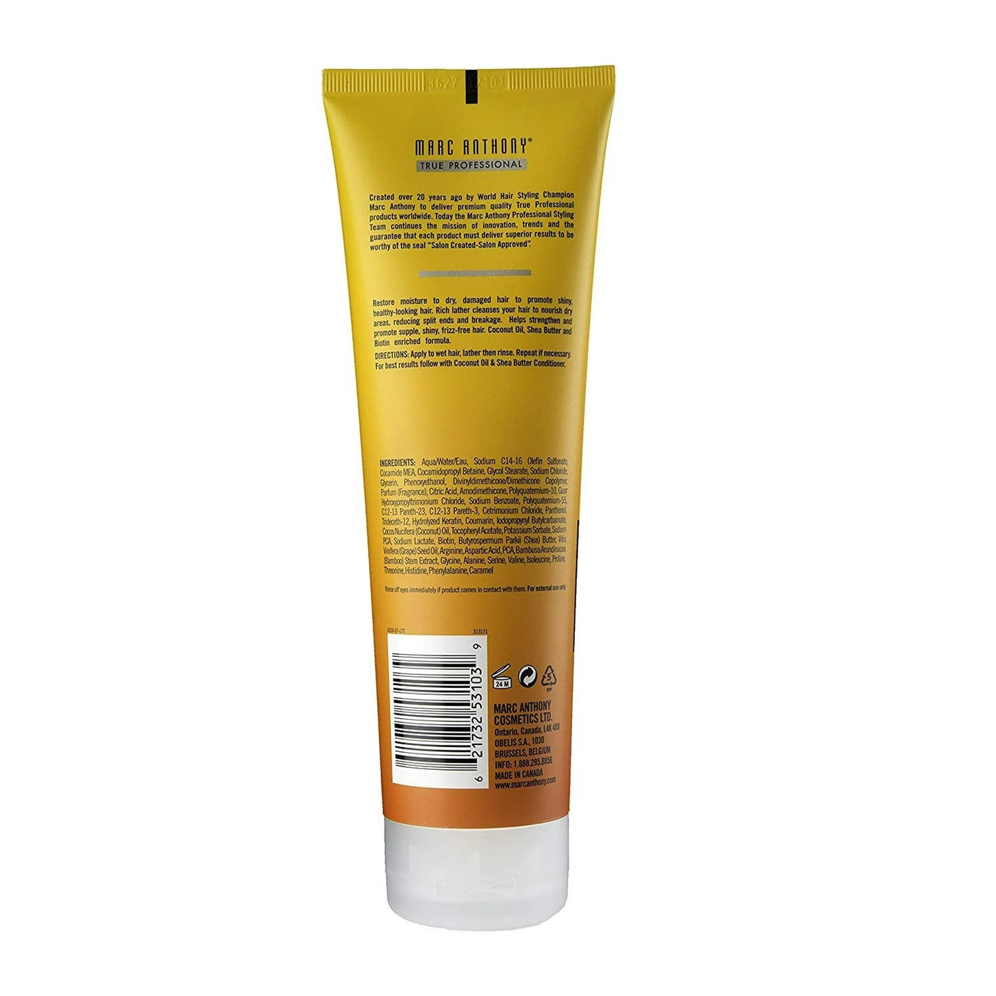 Marc Anthony Coconut Oil & Shea Butter Hydrating Shampoo, 8.4 Ounces