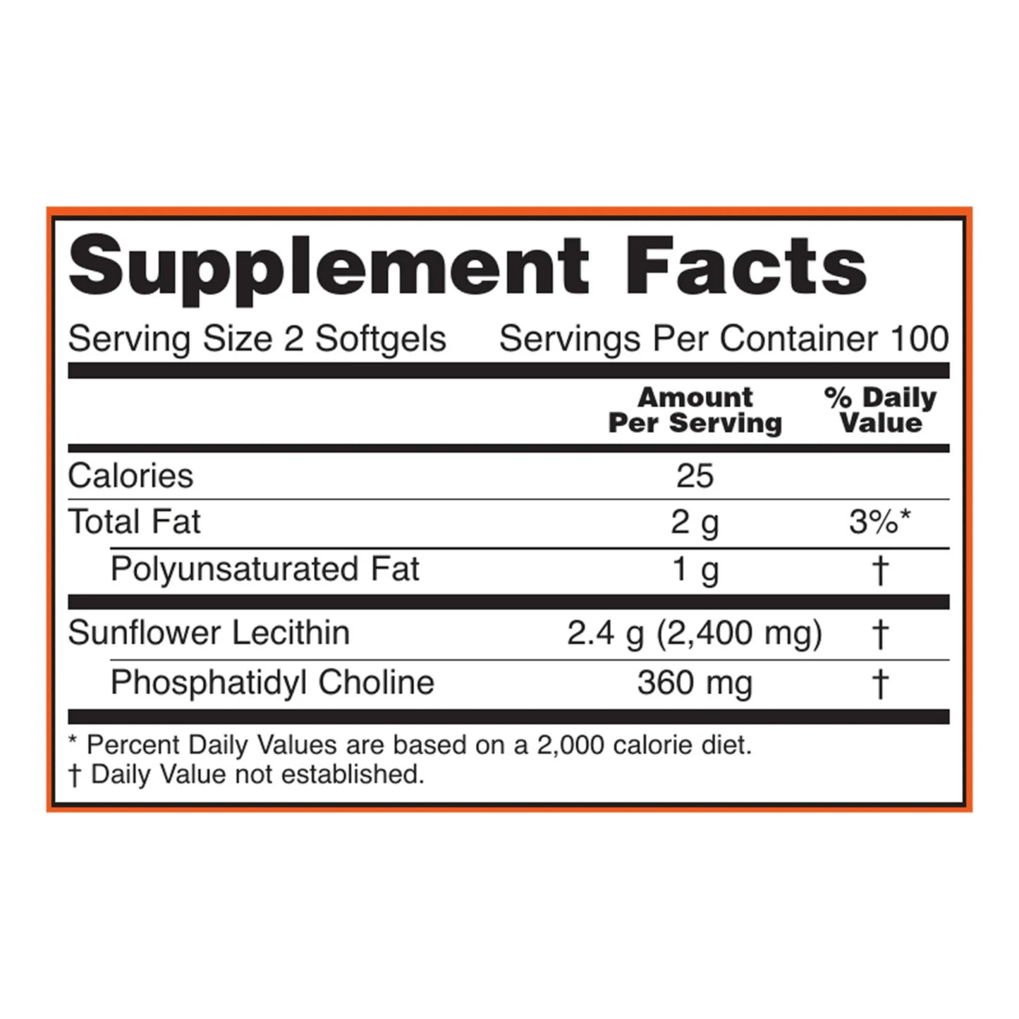 NOW Supplements, Sunflower Lecithin 1200 mg with Phosphatidyl Choline, 200 Softgels