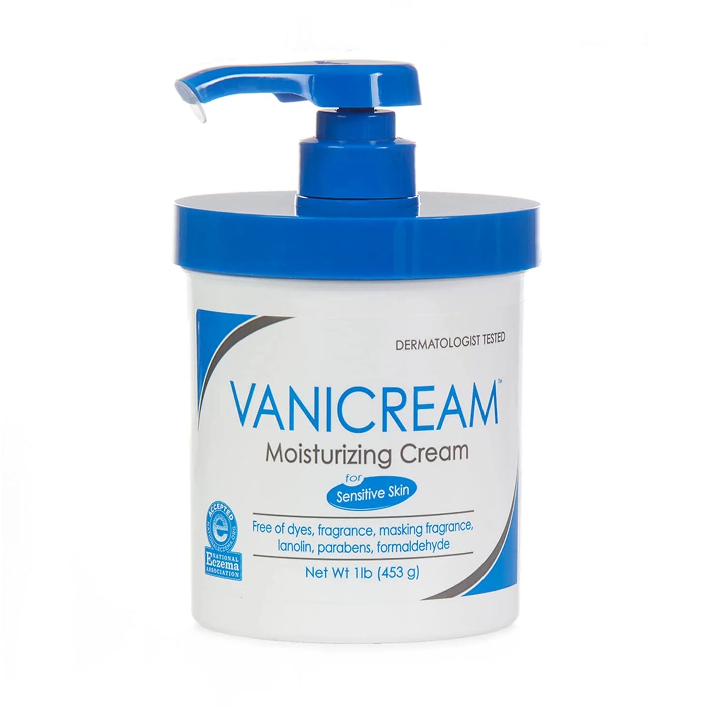 Vanicream Moisturizing Skin Cream with Pump Dispenser - 16 fl oz (1 lb) - Moisturizer Formulated Without Common Irritants for Those with Sensitive Skin