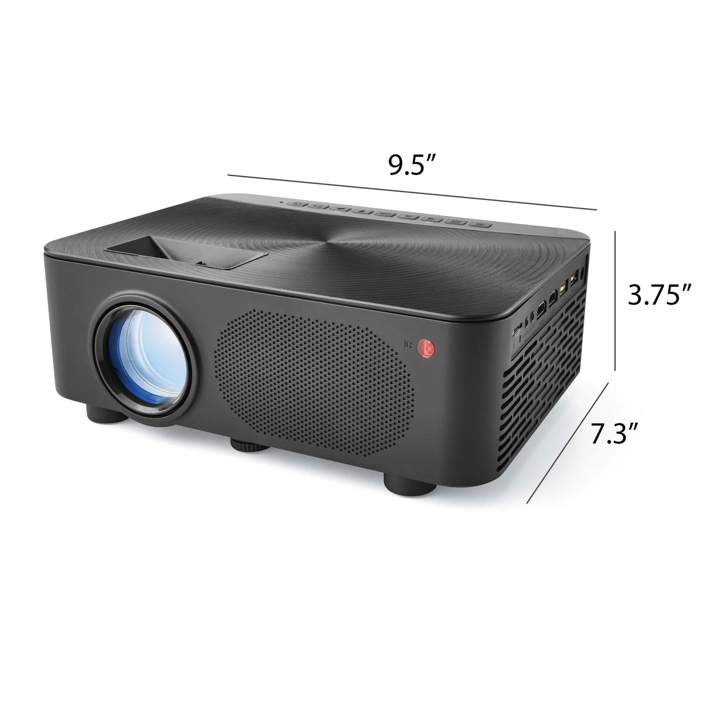 GPX Home Theater Projector with Remote and HDMI Cable, PJ603B, Black