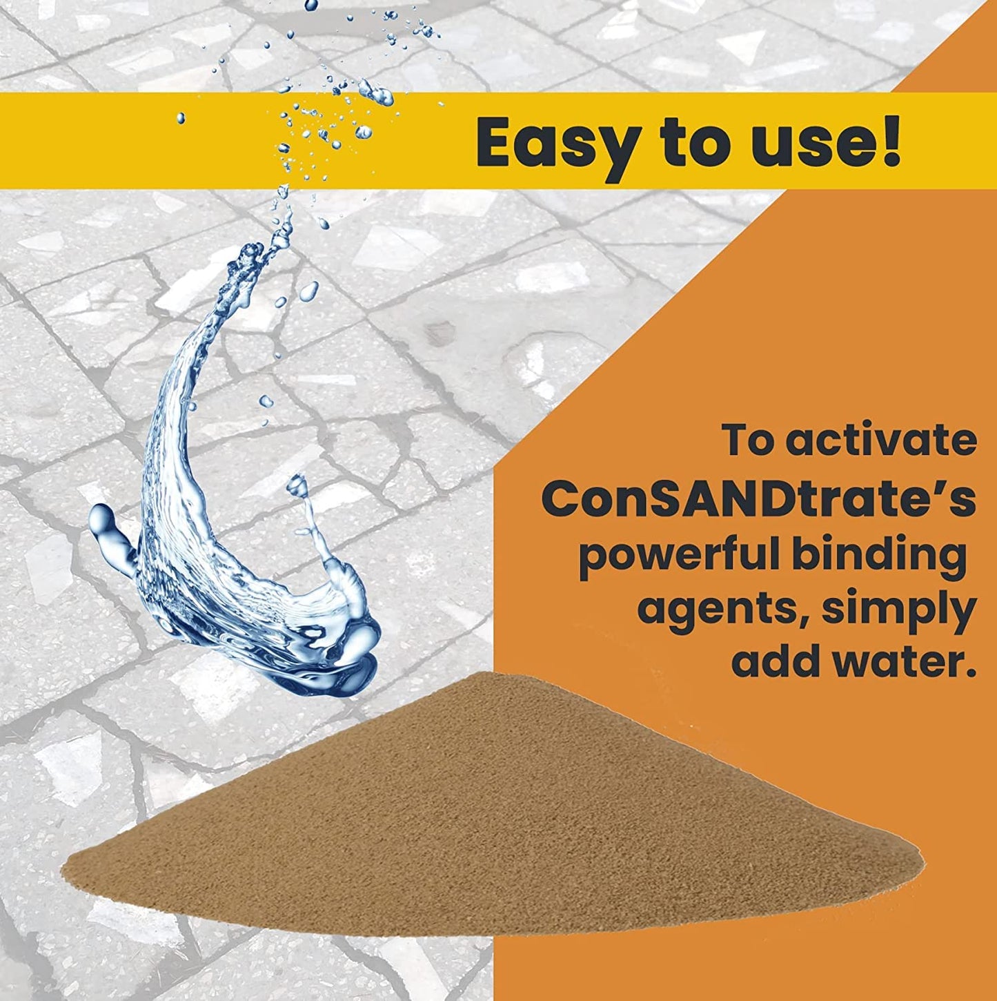 Concrete Crack Filler - Gray - 3 lb. (Single Bottle) for Filling in Concrete Cracks on driveways, walkways and patios.