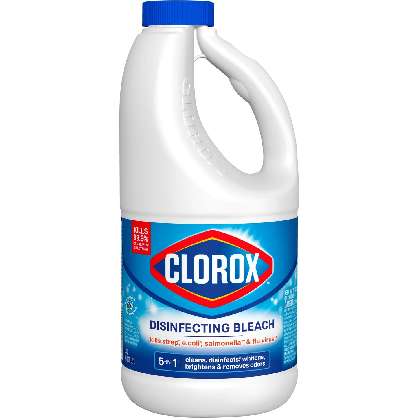 Clorox Disinfecting Liquid Bleach Cleaner, Regular Scent, 43 fl oz