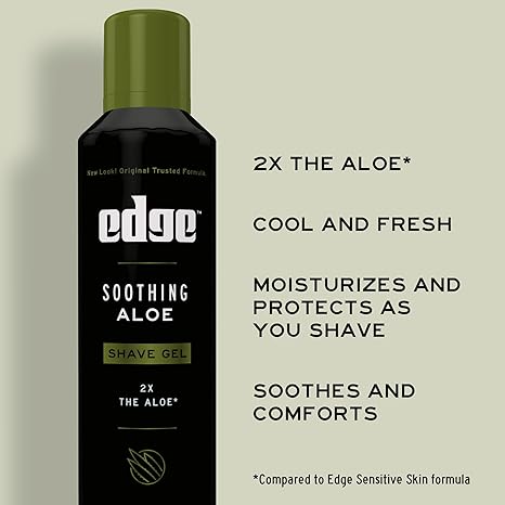 Edge - Soothing Aloe Shaving Gel - 7 Oz