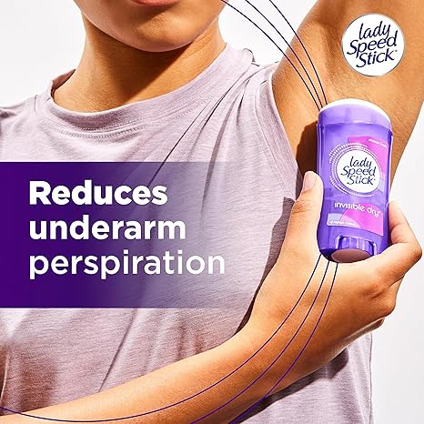 Lady Speed Stick Invisible Dry Antiperspirant Deodorant, Shower Fresh, 2.3oz