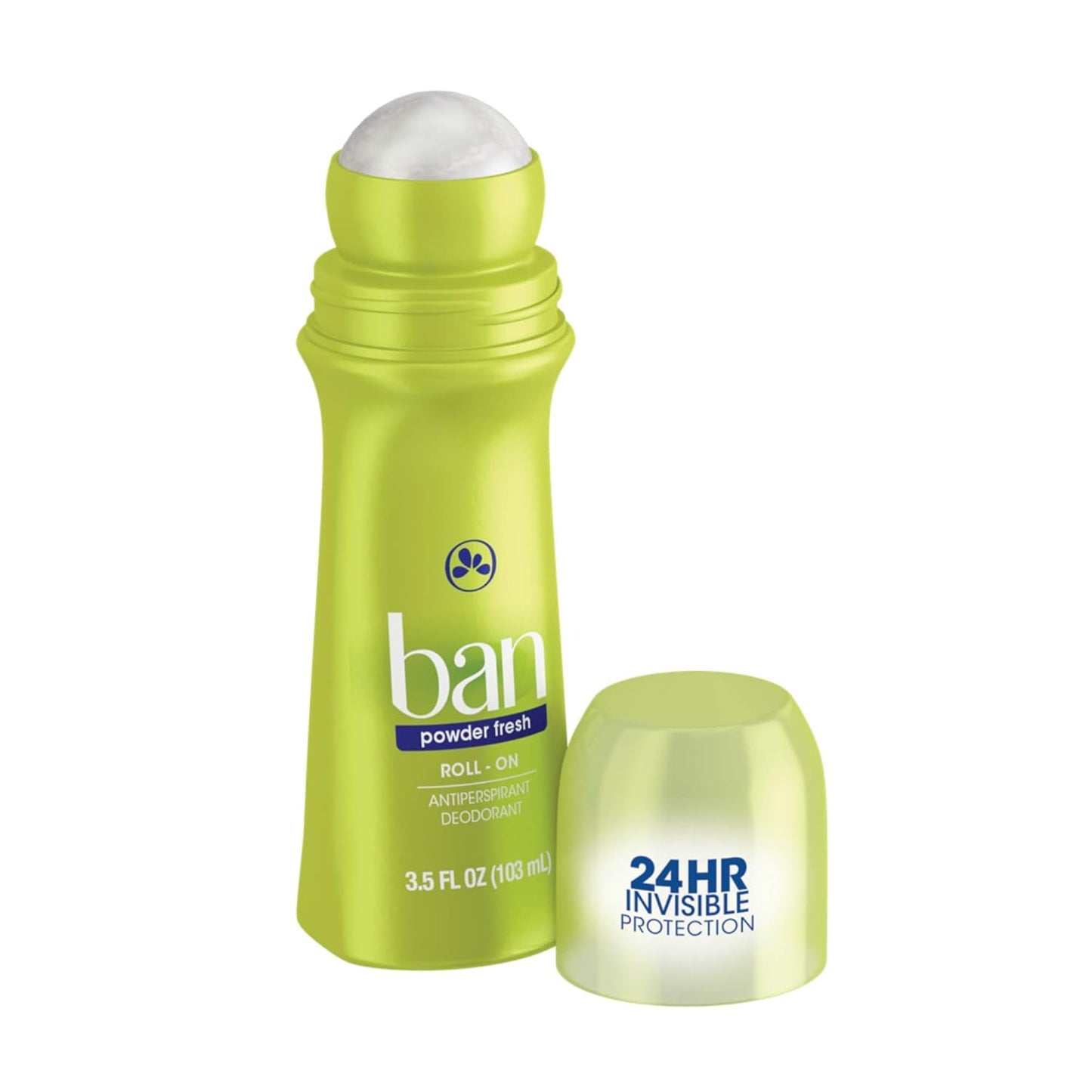 Ban Roll-On Antiperspirant Deodorant, Powder Fresh, 3.5 Fluid Ounce