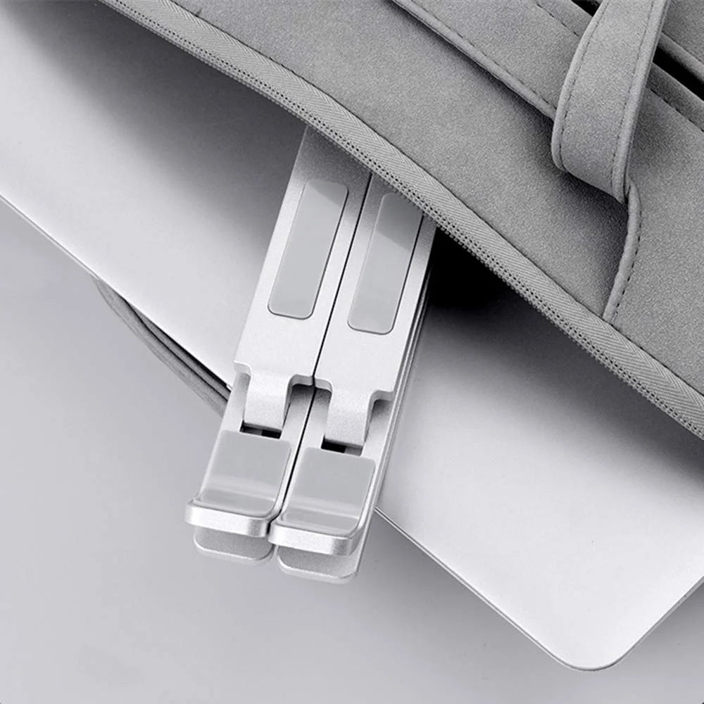 GJX Adjustable Laptop Stand for Desk | Lightweight Ergonomic Portable Laptop Stands | Foldable Aluminum Riser | MacBook Stand Pro Air or Any Devices up to 17.3"