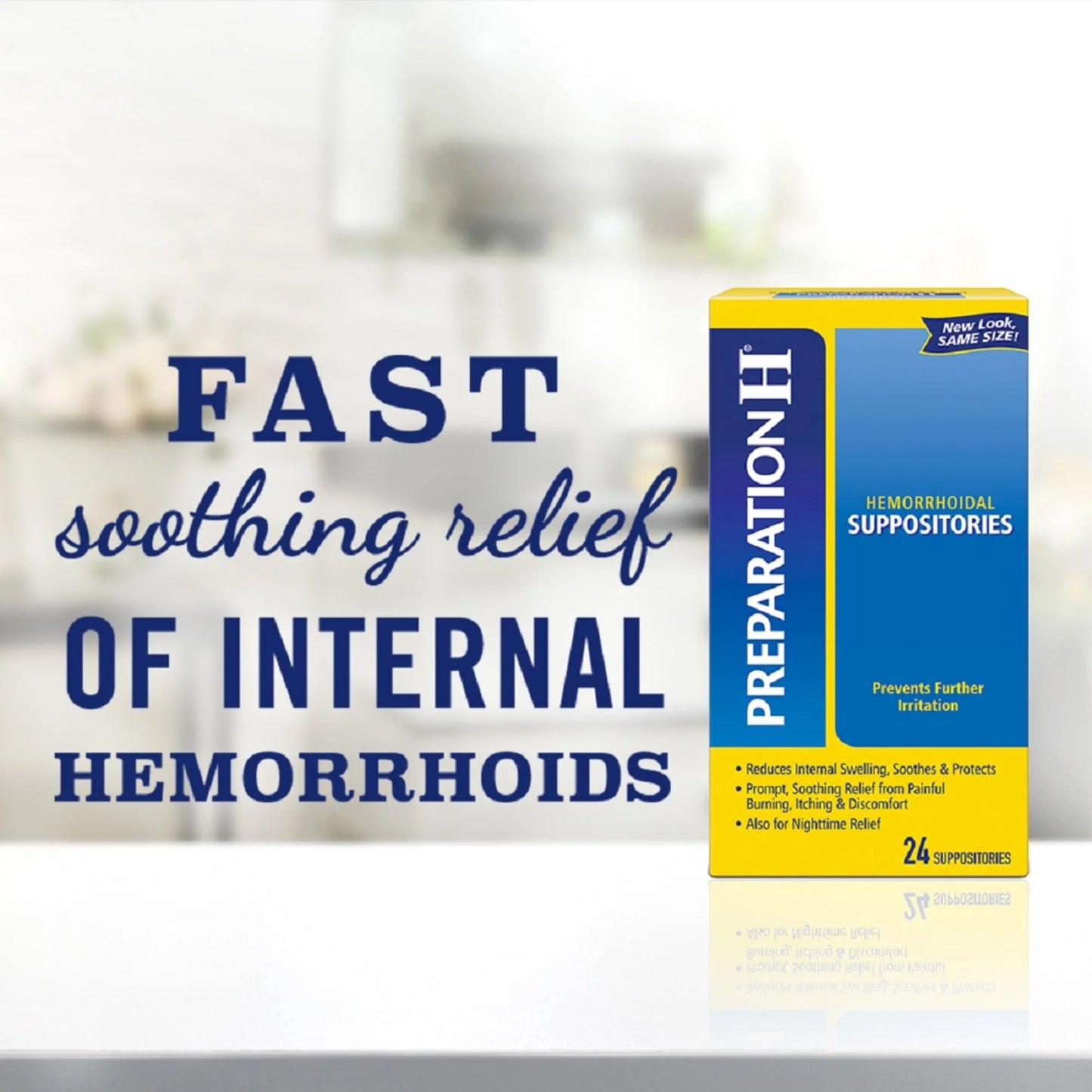 Preparation H Suppositories for Hemorrhoid Relief, Burning and Itching