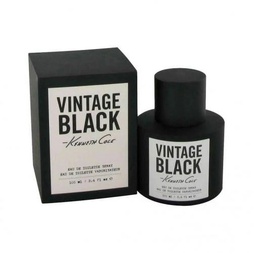 Kenneth Cole Vintage Black Eau De Toilette, Cologne for Men 3.4 oz
