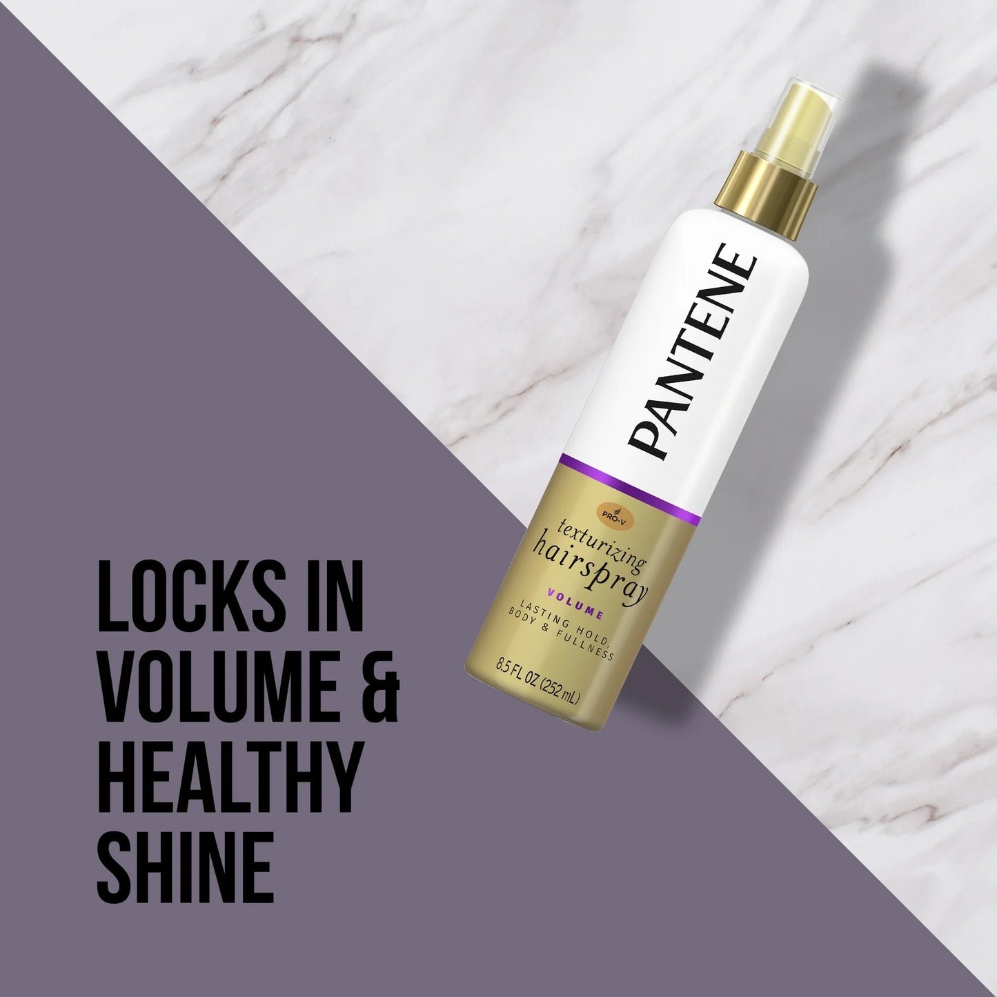 Pantene Pro-V Texturizing Volumizing Hair Spray, Non-Aerosol, 8.5 fl oz