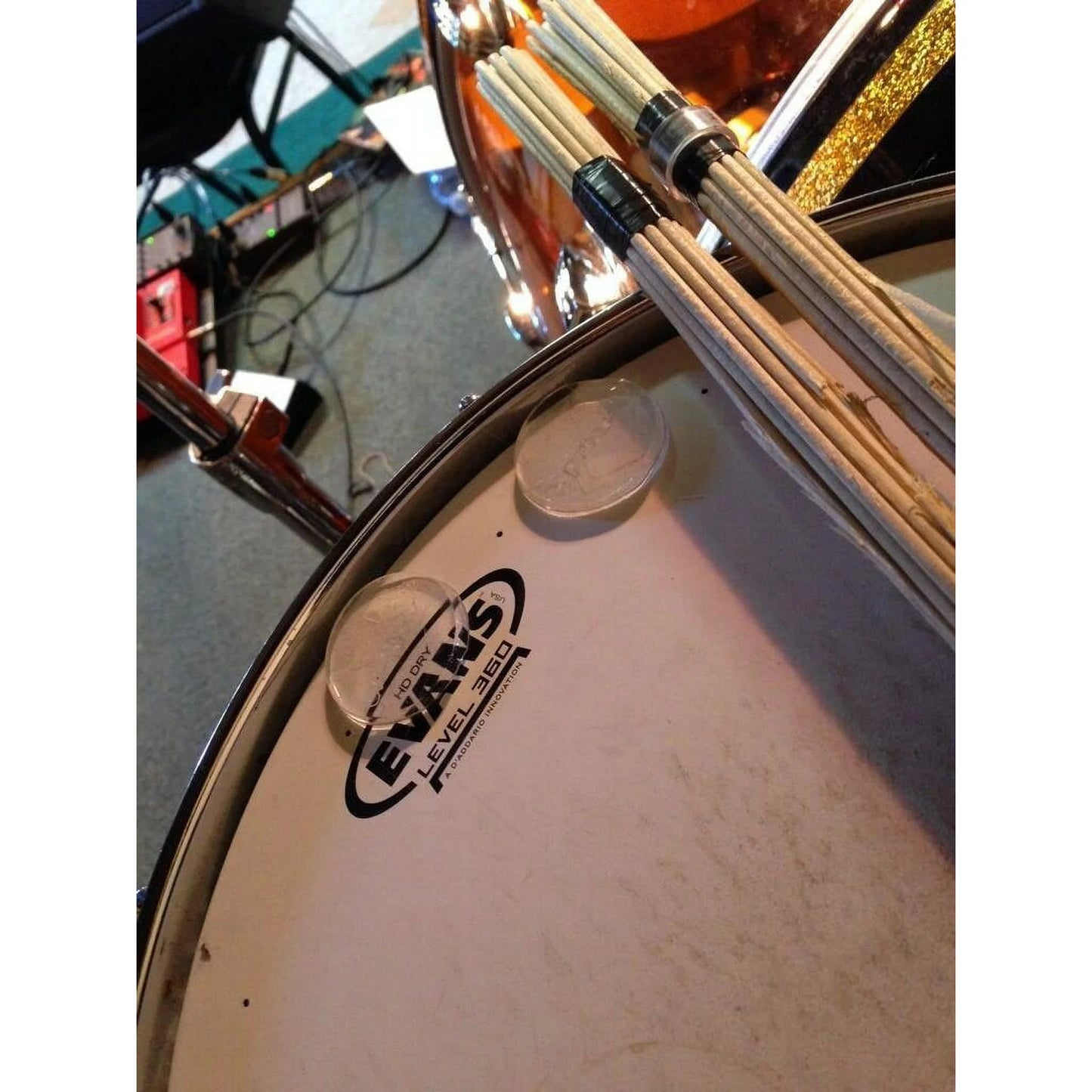 Drumdots - Drum Dampening Control that Reduces the Over-Ring Without Changing the Tone of your Drum