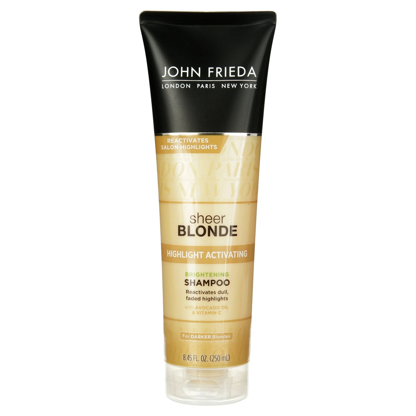 John Frieda Sheer Blonde Highlight Activating Brightening Shampoo, Darker Blondes, 8.45 Fl Oz