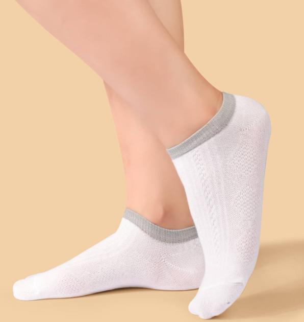 5 Pairs Soft Cotton Ankle Socks – Multicolor Everyday Set