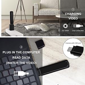 Hidden Camera Mini Body Camera HD 1080P Portable Cop Pocket Cam with Video Recorder Nanny Camera for Home Security, No WiFi Needed Indoor/Outdoor Security Guard Surveillance Camera Equipment