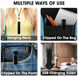 Hidden Camera Mini Body Camera HD 1080P Portable Cop Pocket Cam with Video Recorder Nanny Camera for Home Security, No WiFi Needed Indoor/Outdoor Security Guard Surveillance Camera Equipment