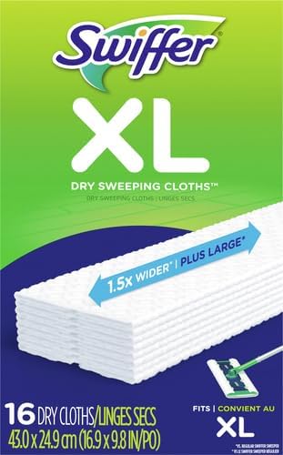 Swiffer Sweeper XL Dry Sweeping Cloths - 16 Per Box - White