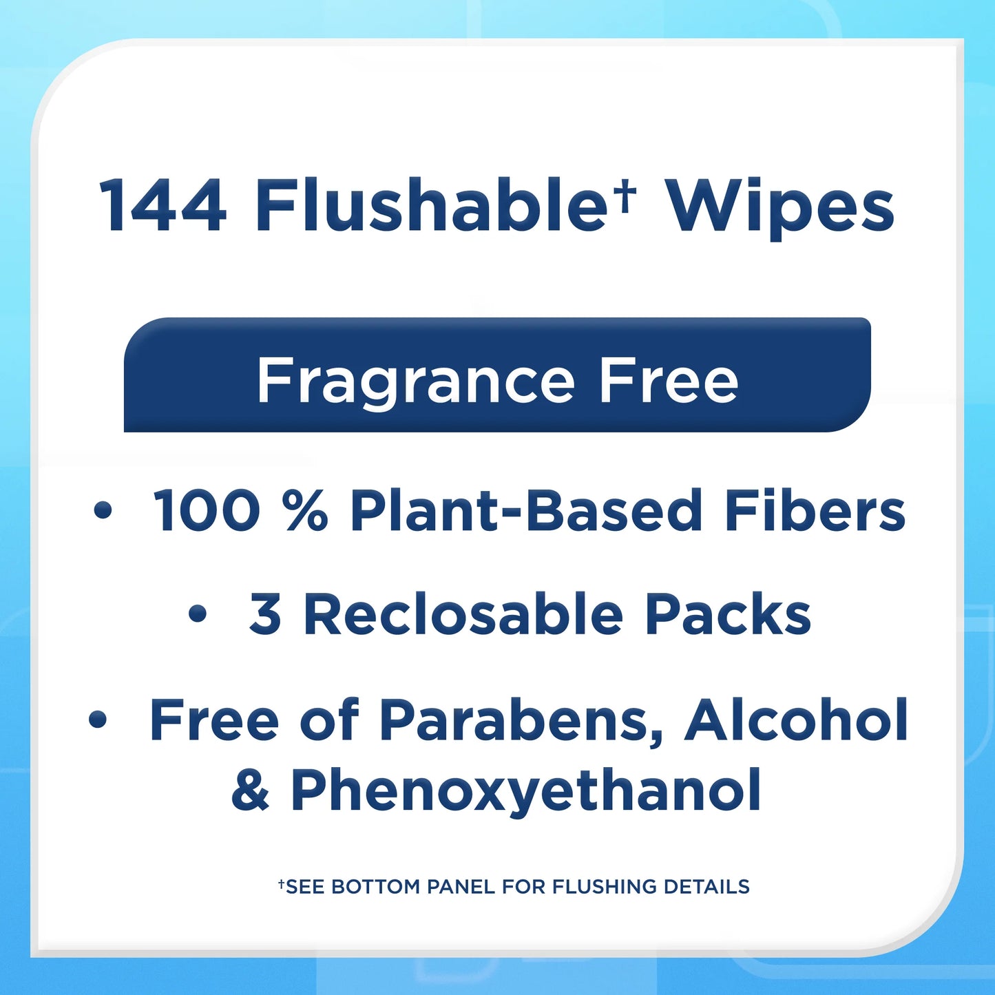 Equate Flushable Wet Wipes, Fragrance Free