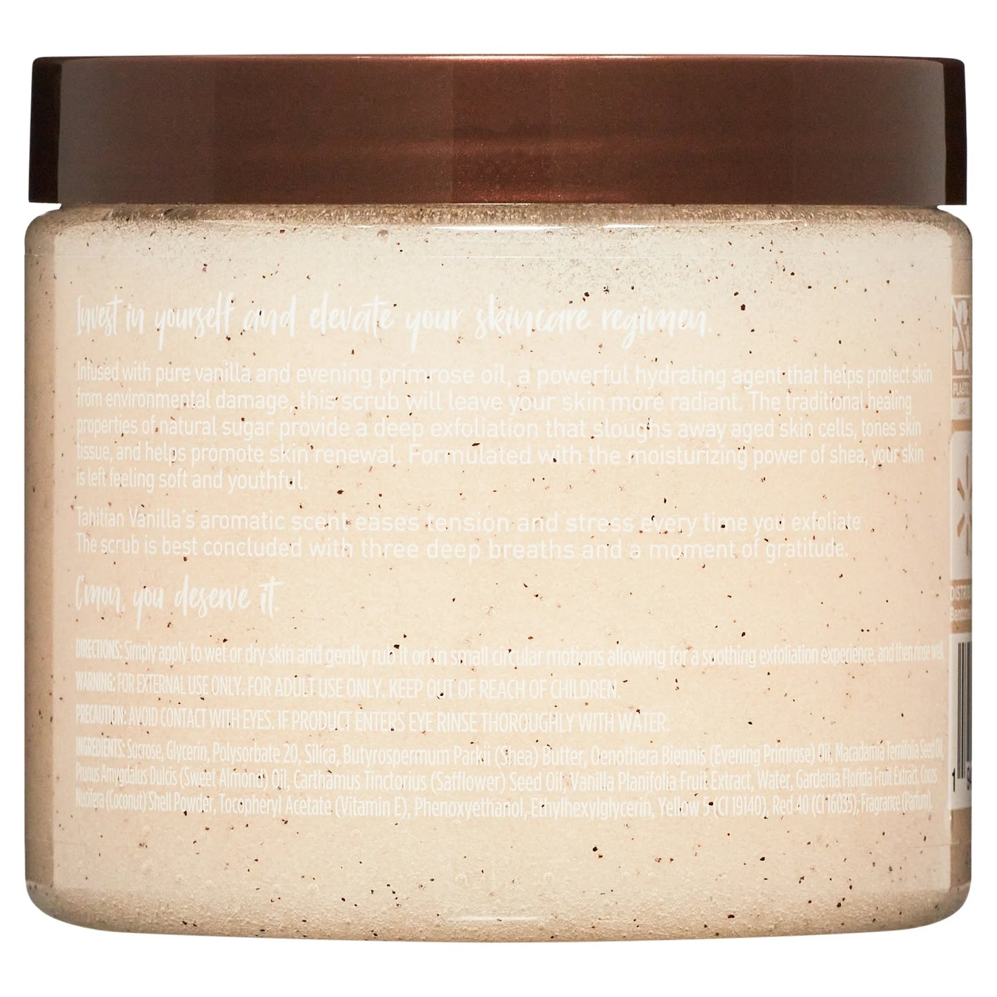 Walmart Shea Sugar Scrub, Tahitian Vanilla, 18 oz