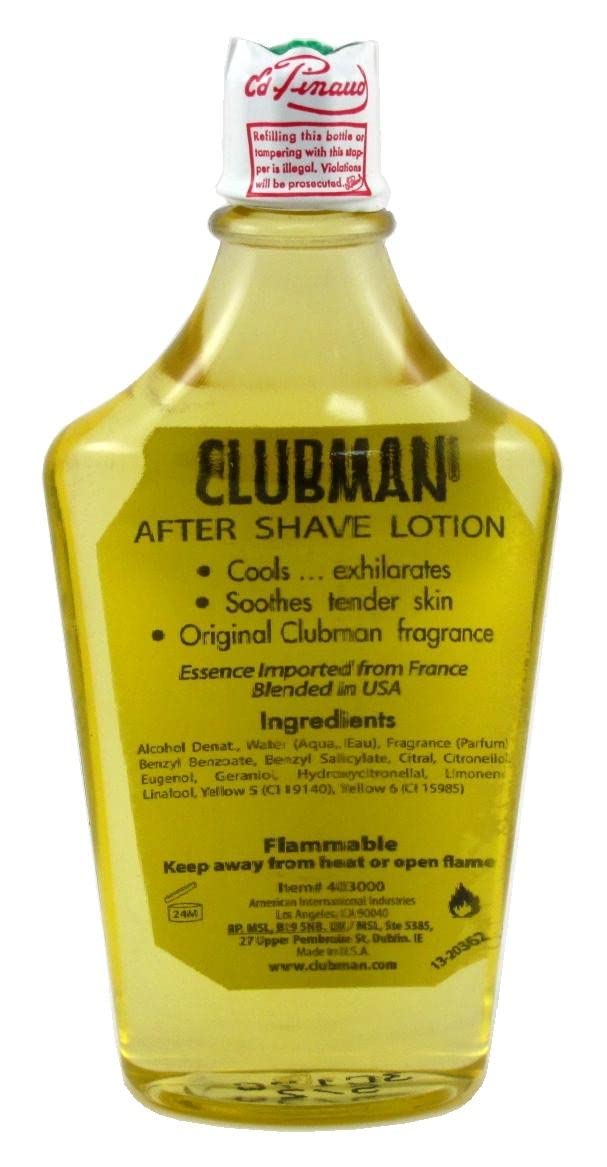 Clubman Pinaud After Shave Lotion, 6 Ounce