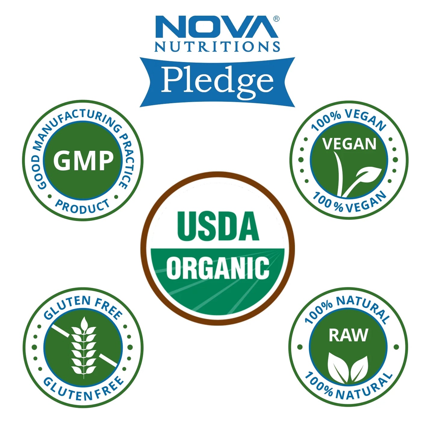 Nova Nutritions Certified Organic Neem Leaf Powder 16 OZ (454 gm) - Also Called Azadirachta Indica