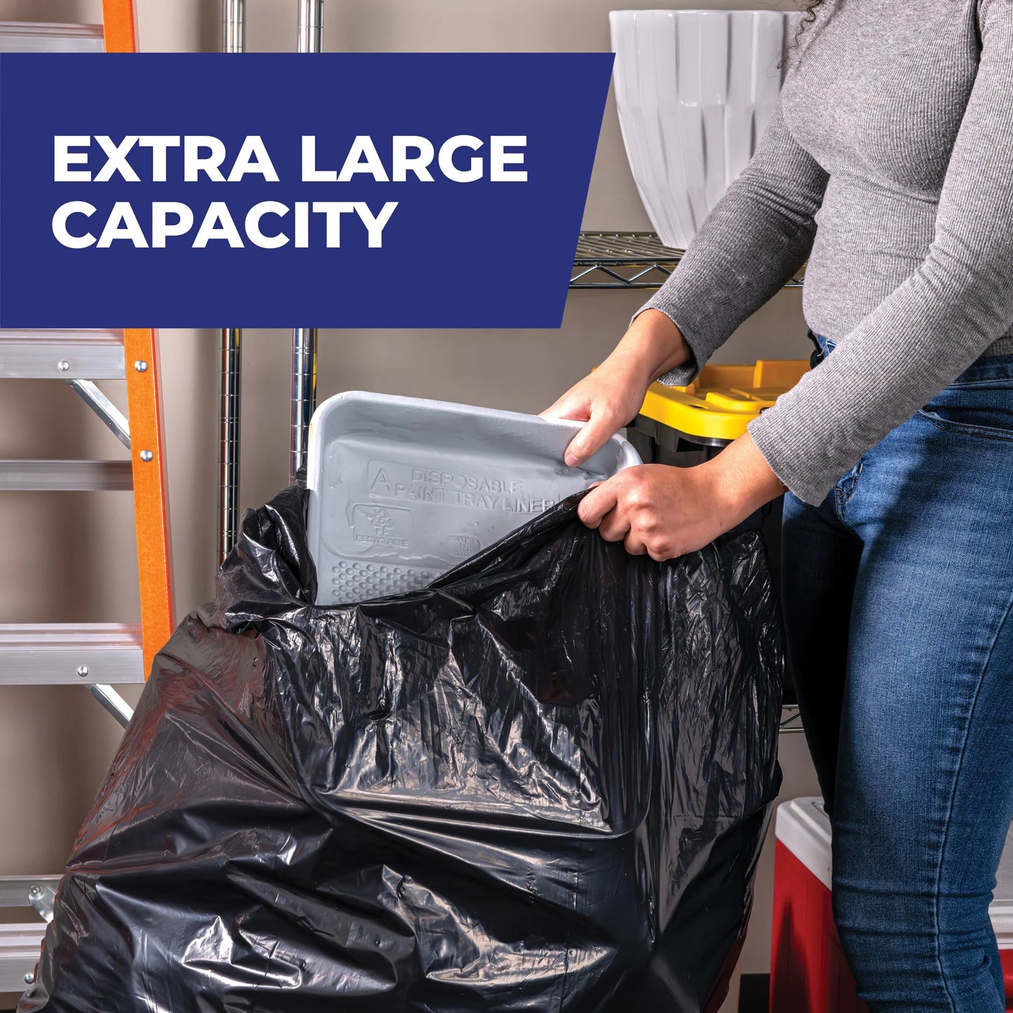 Hefty Heavy Duty Contractor Large Trash Bags, 45 gallon, 20 Count