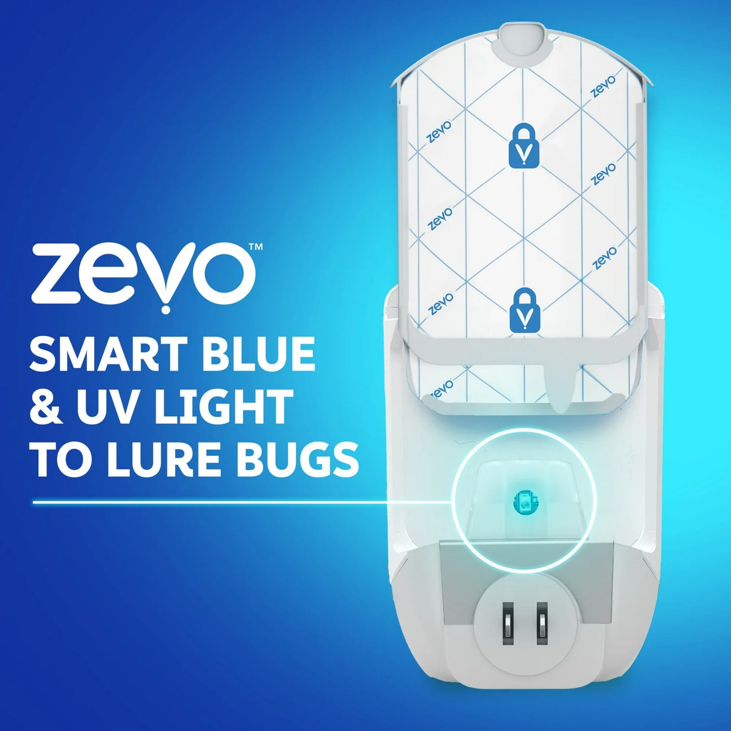 Zevo Flying Insect Indoor Fly Trap: Easy, Mess Free Solution Light Trap Catches & Kills House Flies, Fruit Flies, Gnats, & More - Value Pack (2 Plug in Devices + 2 Refill Cartridges)