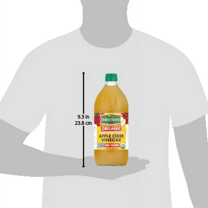 White House Organic, Raw Unfiltered, Apple Cider Vinegar, 32 fl oz