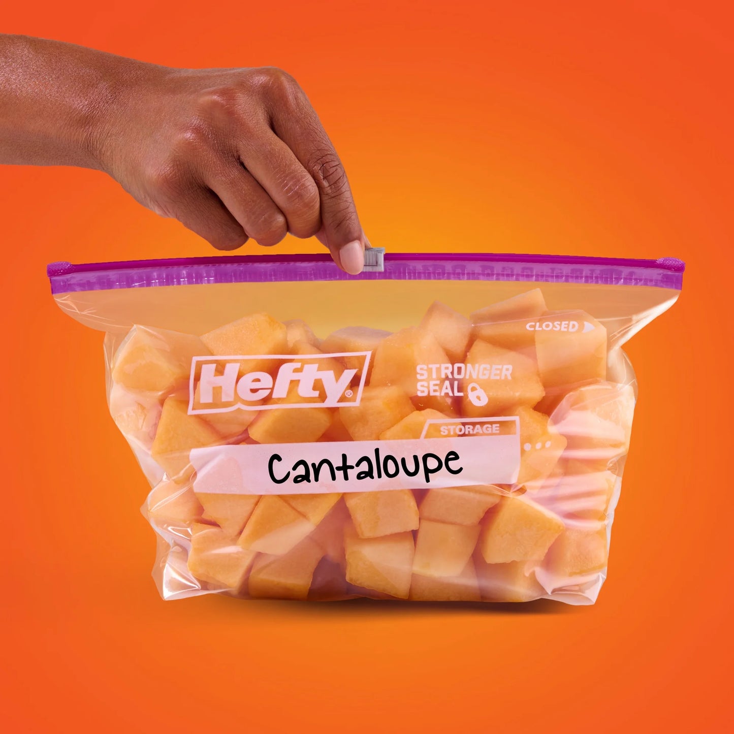 Hefty Slider Kitchen Storage Bags, Half-gallon Size, 40 Count