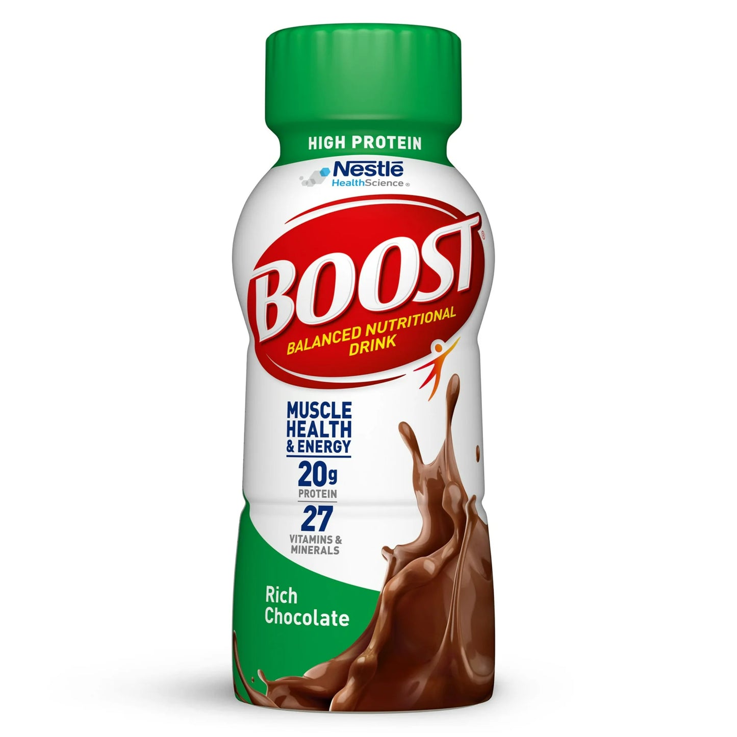 BOOST 20g High Protein Nutritional Drink Shakes, Rich Chocolate, 8 fl oz