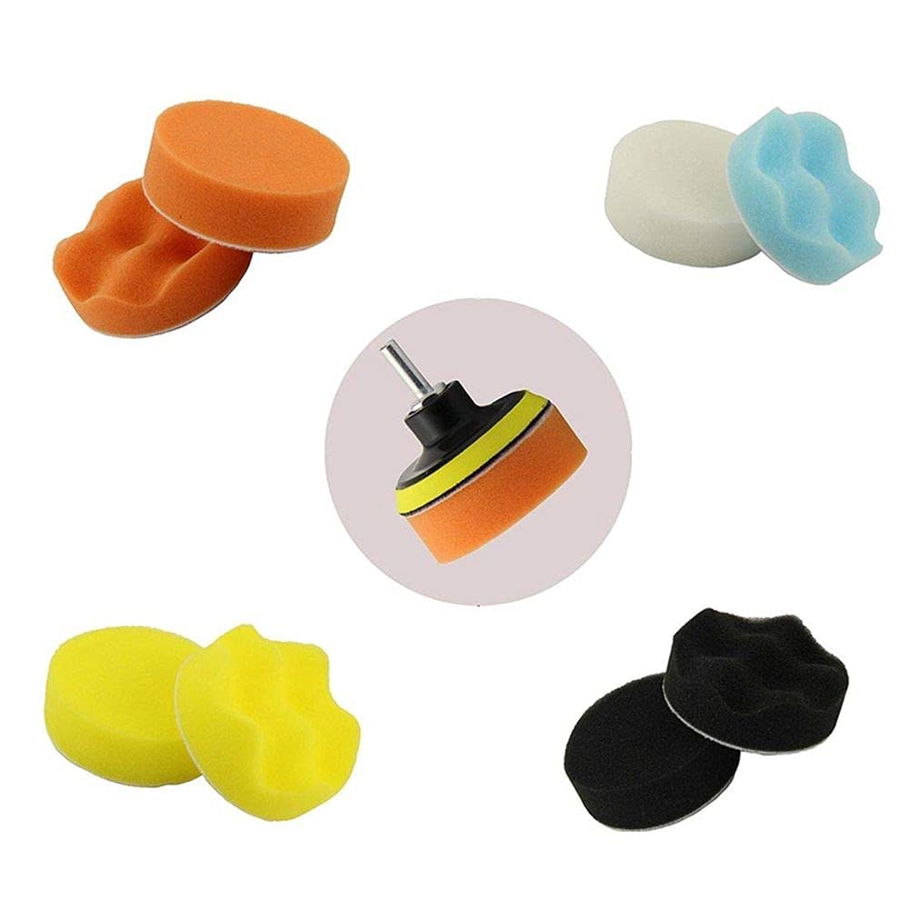 11 Pcs Car Buffing Pads Sponge Kit Polishing Buffer Set