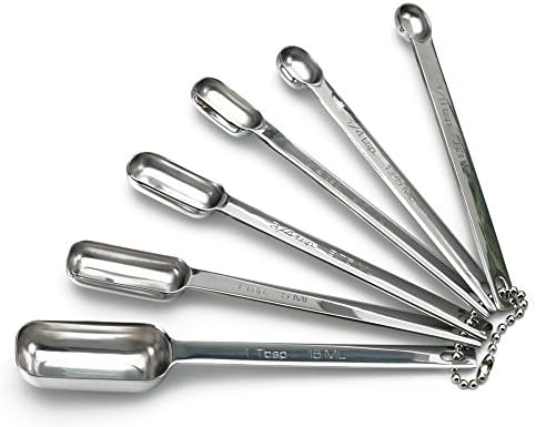 International Endurance Stainless Steel Spice Measuring Spoons, Set of 6