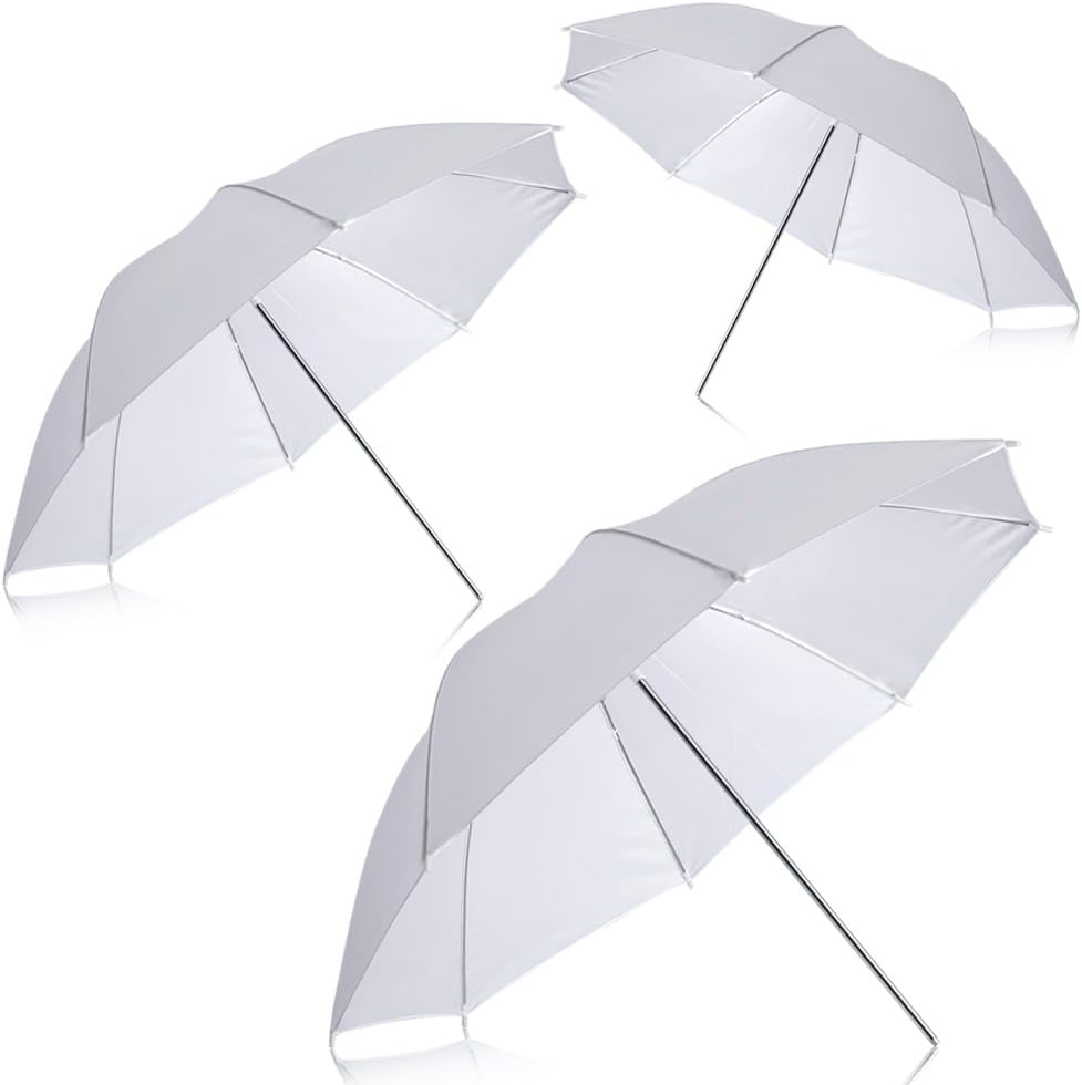 New Professional Photography 33" 83cm Studio Lighting Reflective Flash Translucent White soft Umbrella (Qty: 3)