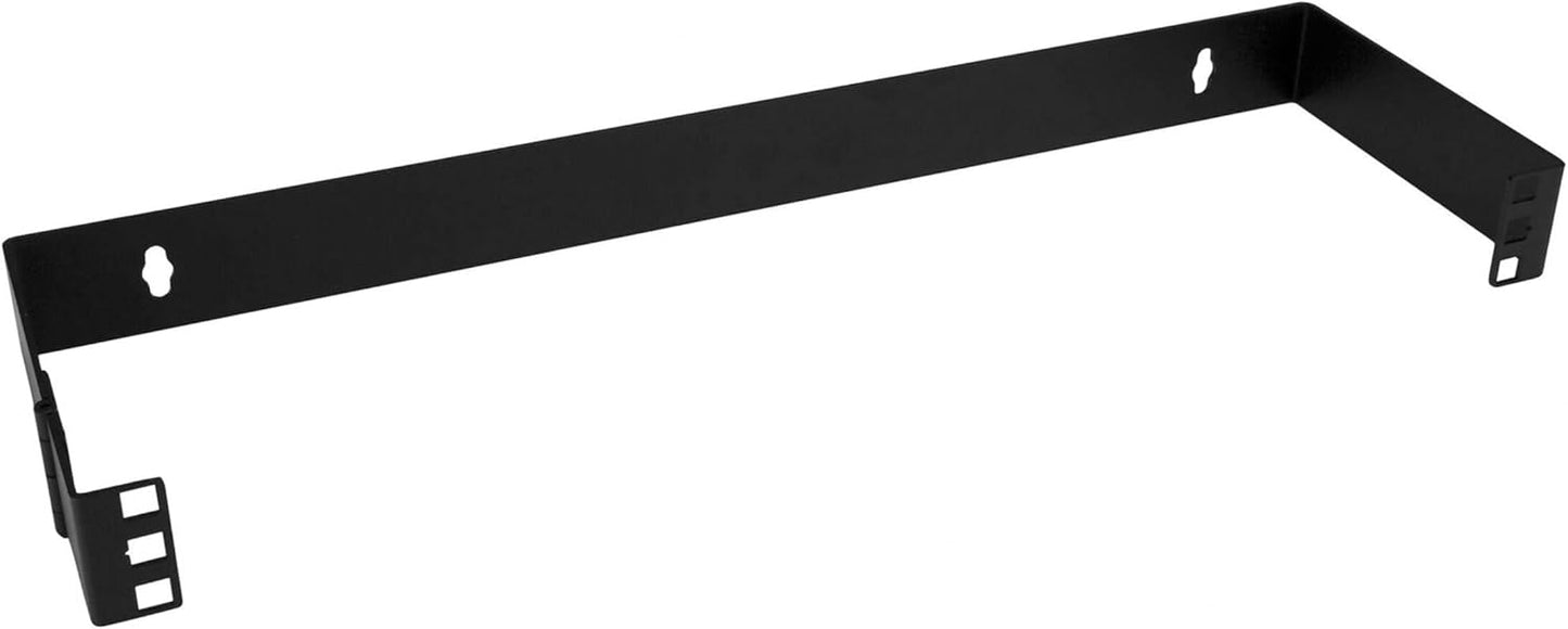 1U Hinged Wall Mount Patch Panel Bracket – 4” Deep Swing Rack | 19” Network Equipment Holder | 17lbs Capacity