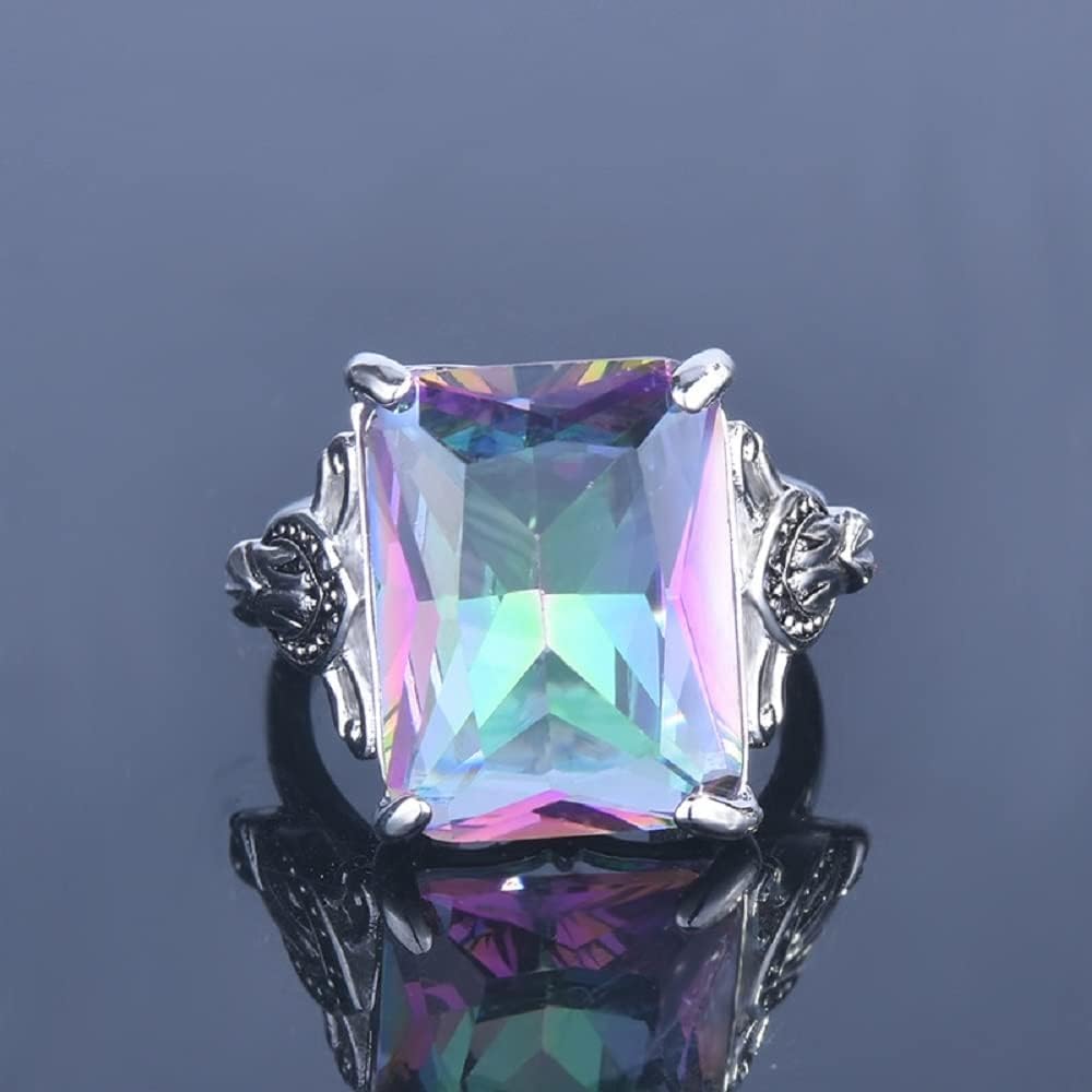 Adjustable Crystal Stone Ring – Minimalist Boho Jewelry for Women