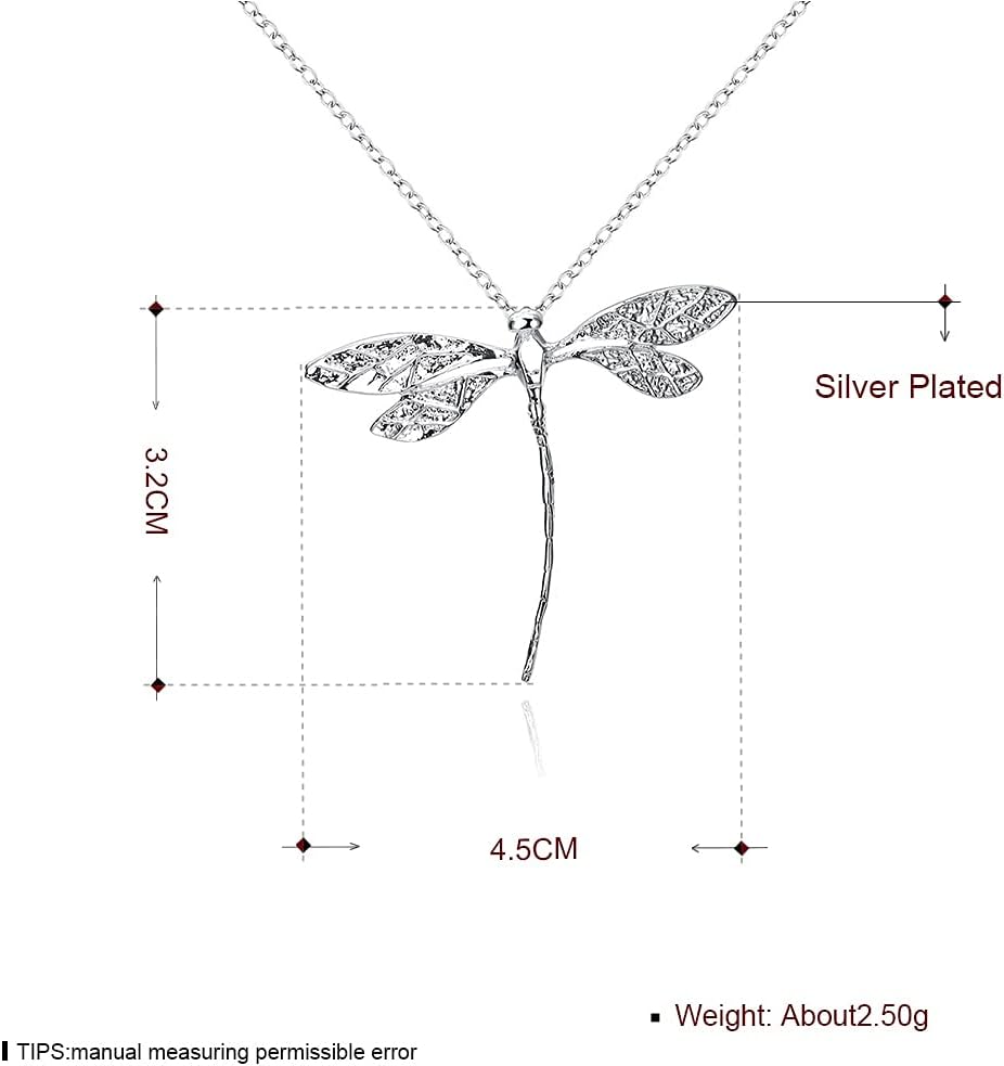 Silver Dragonfly Necklace – Simple Nature-Inspired Jewelry