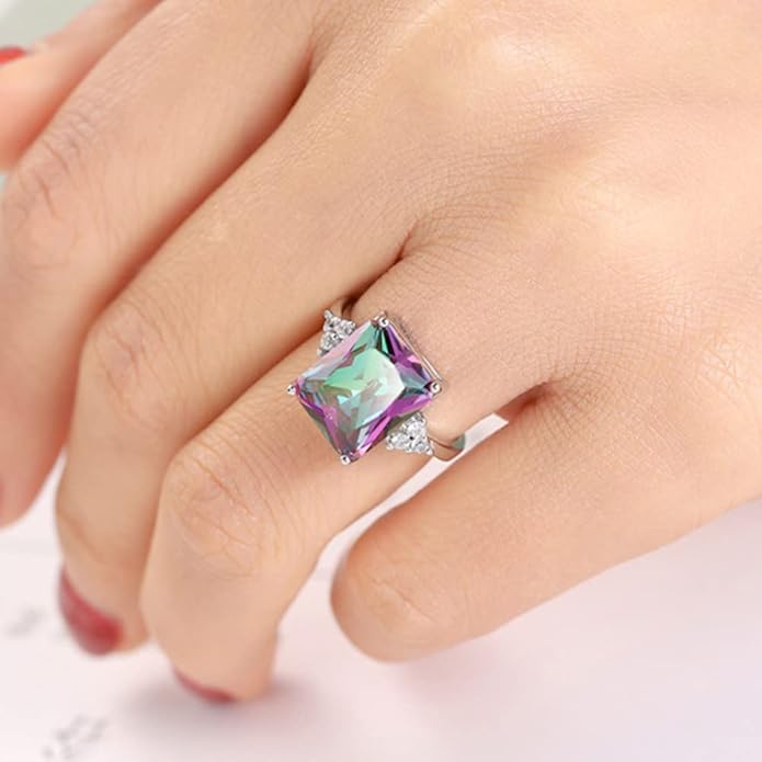 Adjustable Crystal Stone Ring – Minimalist Boho Jewelry for Women