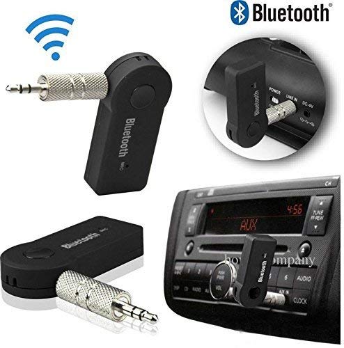 Wireless Bluetooth AUX Audio Receiver – 3.5mm Car/Home Stereo Adapter with Mic