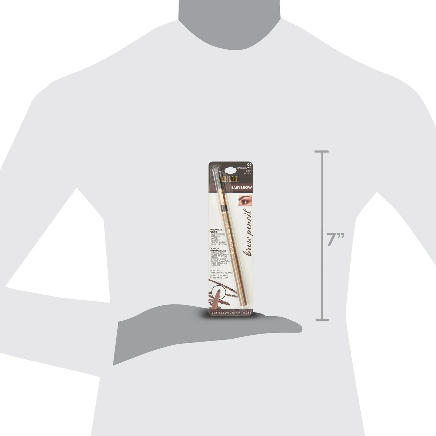 Milani Easybrow Automatic Pencil, Dark Brown