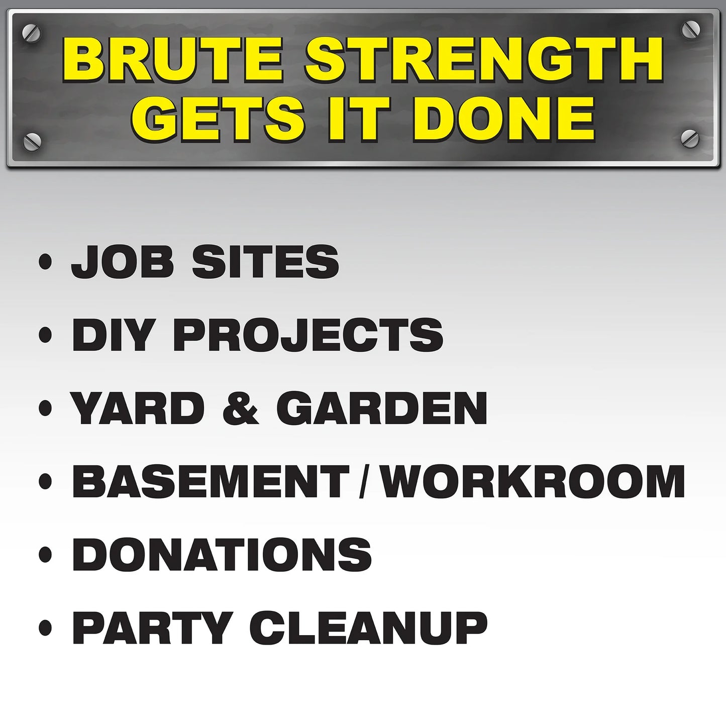 Brute Super Tuff® Contractor Bags, 55 Gallon, 20 Bags (Twist Tie)