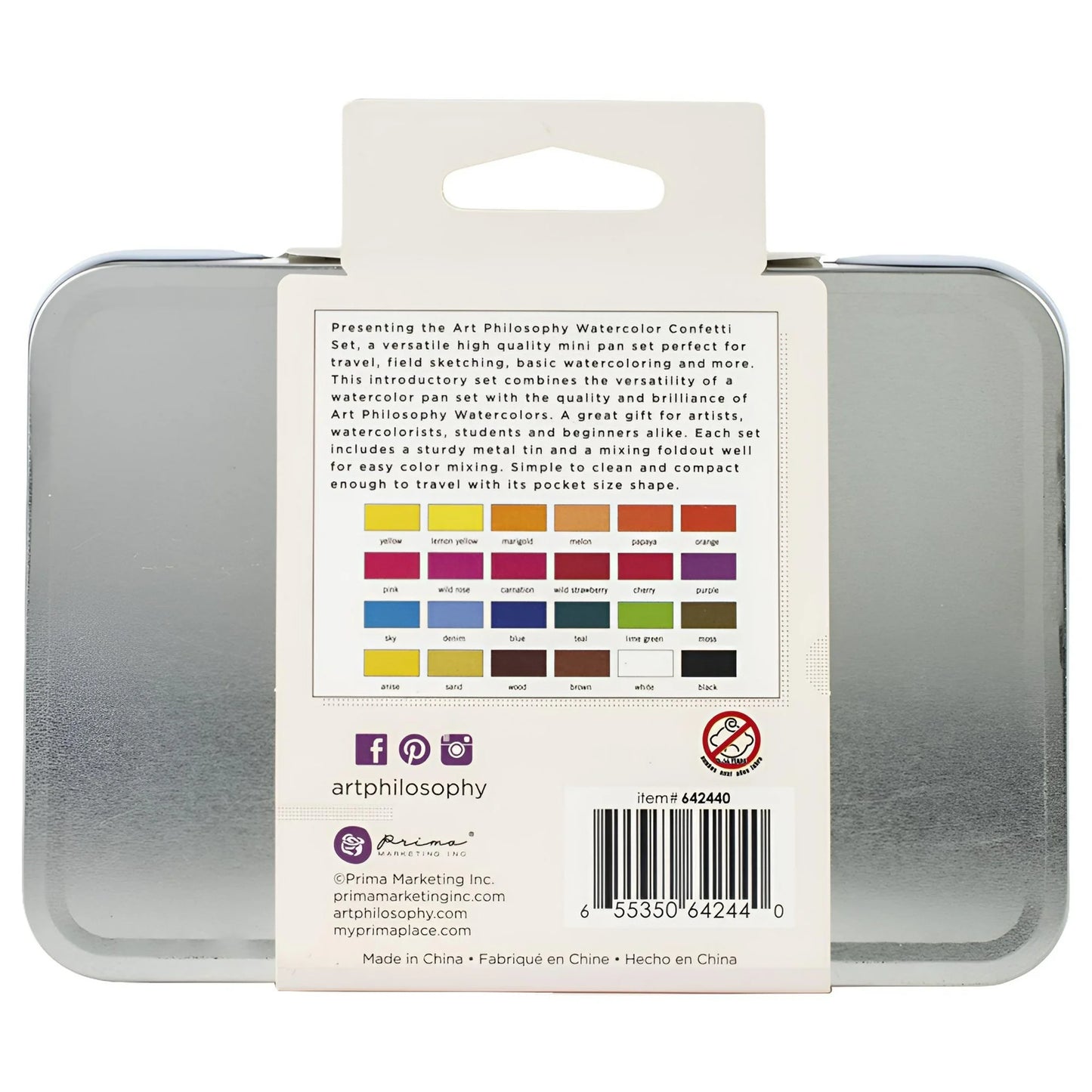 Prima Marketing Art Philosophy Watercolor Confetti Set